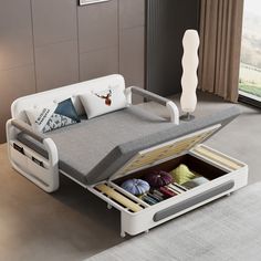 Luck Live 62.2in Extendable Pull-out Sofa Bed With Storage Base And Side Pockets. Removable And Washable Seat Cushions. : Target Loft Apartments, Bed Backrest, Pull Out Couch, Pull Out Sofa Bed, Sleep Sofa, Pull Out Sofa, Pull Out Bed, Twin Mattress Size, Bed With Storage