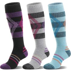 PRICES MAY VARY. 【Thermal Merino Wool】 Welwoos ski socks for mens & womens are made of 70% merino wool, 23% polyester, 5% spandex, 2% nylon for temperature regulation, moisture control, odor resistant and no itchy. They are thermal and more comfortable for skiing, snowboarding or other outdoor sports! 【Sizes & Package】 We offer 2 sizes as options, Medium and Large. Medium fits for US mens shoe size 6-8.5 / US womens shoe size 5.5-10. Large fits for US mens shoe size 8.5-12 / US womens shoe size Compression Pantyhose, Size 11 Women Shoes, Prevent Blisters, Ski Socks, Womens Shoe, Mens Thermals, Winter Socks, Ankle Support, Ski Boots