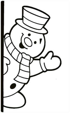 a snowman with a hat and scarf on his head is leaning against a pole