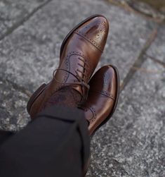 Brown Italian Oxfords For Work, Fitted Brown Loafers With Brogue Detailing, Brown Cap Toe Dress Shoes For Galas, Brown Goodyear Welted Cap Toe Leather Shoes, Fall Cap Toe Leather Shoes With Leather Sole, Fall Leather Shoes With Cap Toe And Leather Sole, Brown Brogue Dress Shoes For Galas, Brown Cap Toe Leather Shoes For Galas, Timeless Brown Cap Toe Loafers