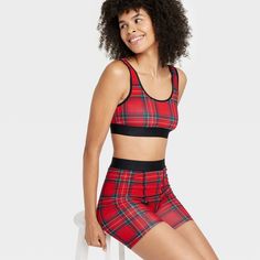 These Plaid Print Cotton Stretch Boxer Briefs from Auden™ make a sporty, comfy addition to your intimates drawer. The pull-on briefs are crafted from midweight jersey cotton with spandex and comfy lining with a cotton gusset for comfortable wear that moves with you. They're tailored in a high-rise silhouette and framed by an elasticized waistband and a lingerie hem, lending a secure fit and a smooth finish. A timeless plaid pattern completes the design, making them great for lounging around at h Cheap Red Sporty Boxer Briefs, Red Cotton Boxer Briefs For Sports, Boxers Plaid, Sporty Red Multi-pack Boxer Briefs, Casual Multicolor Multi-pack Boxer Briefs, Hem Style, Plaid Design, Plaid Print, Boxer Briefs