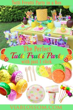 the perfect tutti - fruit party with just 1 click from via blossom com au