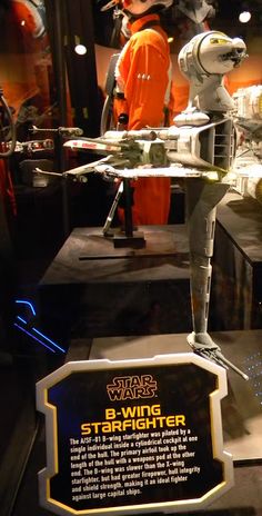 a star wars display with various items on it