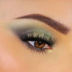 Eye Makeup To Match Green Dress, Green Formal Eyeshadow, Makeup Looks With A Green Dress, Green Eyeshadow Wedding Makeup, Lipstick For Green Eyeshadow, How To Do Green Eyeshadow, Enchanted Forest Eye Makeup, Natural Makeup With Green Eyeshadow, Eyeshadow For Green Eyes Tutorial