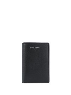 Black grain de poudre leather logo embossed credit card wallet from SAINT LAURENT featuring note compartment, card slots and receipt slot. Saint Laurent Logo, Wallet For Men, Saint Laurent Paris, Credit Card Wallet, Black Wallet, Wallet Accessories, Leather Logo, Embossed Logo, Luxury Retail