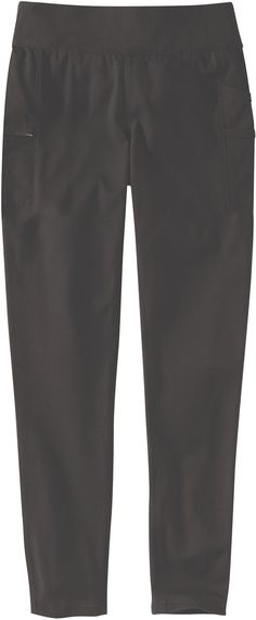 These women's mid-rise leggings give you the ultimate mix of flex and durability. They're made from lightweight fabric that wicks sweat and fights odor. Designed with extra stretch between the legs, these pocket leggings give you the range of motion you need when climbing ladders, riding horses, or crawling under the sink to fix a pipe. Black Carhart Leggings, Carhartt Leggings, Black Full-length Cotton Leggings, Black Squat-proof 4-way Stretch Yoga Pants, Solid Leggings With Pockets And 4-way Stretch, Carhartt Womens, Carhartt Women, Pocket Leggings, Range Of Motion