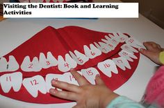 Activities for young children to teach about dental health or for that first trip to the dentist. Childrens Dental Health, Kindergarten February, Dental Fun, Preschool Lesson Plan, Dental Kids