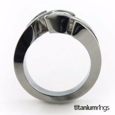 Titanium ring with Diamonds for women Titanium Engagement Ring, Titanium Engagement Rings, Tension Setting, Titanium Ring, Titanium Rings, Making 10, Custom Rings, Natural Diamonds, Float