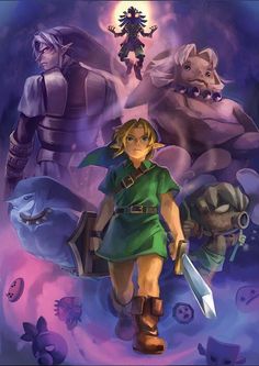 the legend of zelda and link between two characters