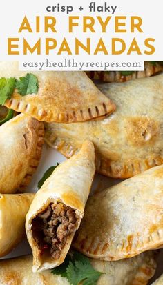 crisp and flaky air fryer empanadas are an easy healthy appetizer