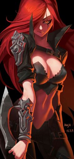 Katarina League Of Legends, Art Manga, 판타지 아트, Art Anime, Digimon, Character Concept, League Of Legends, Devon