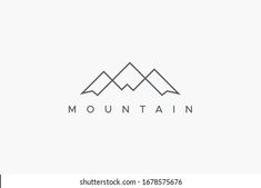 the mountain logo is simple and modern, it can be used as a symbol for any company