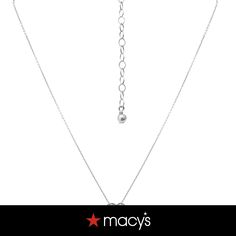 in stock Elegant Heart Charm Necklace From Macy's, Elegant Macy's Necklace With Heart Charm, Elegant Heart Shaped Necklace From Macy's, Elegant Heart-shaped Macy's Necklace, Elegant Heart Shaped Macy's Necklace, Elegant Macy's Heart Necklace, Macy's Silver Necklace With Diamond Accents, Elegant Macy's Necklaces For Valentine's Day, Macy's Silver Necklaces With Diamond Accents