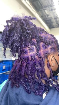 Locs Purple, Beautiful Dreadlocks, Dreadlock Styles, Dyed Hair Inspiration, Dyed Natural Hair, Pretty Braided Hairstyles, Pretty Hair Color