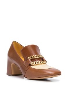 Heel Loafers, Fred Segal, Block Heel Loafers, Free Spirit Style, The Madison, Cream Style, Heeled Loafers, Mid Heel, Tan Color