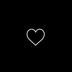 a black background with a white heart in the middle