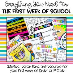 the first week of school activities for students