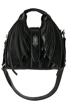 Premium Quality Restyle Succubus Handbag Bat Wings Gothic Alternative Adjustable Grunge Punk, Women's Bags Handbags Bat Purse, Restyle Clothes, Gothic Purse, Gothic Bag, Faux Leather Purse, Faux Leather Handbag, Closet Goals, Perfect Bag