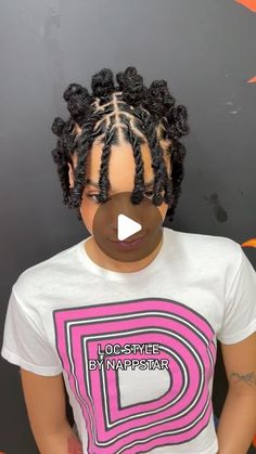 Locs Knot Bob, Easy Dread Styles Women, Short Loc Bun Styles, Women’s Short Loc Styles, Half Up And Half Down Loc Styles, Short Locs Low Bun, Curly Loc Hairstyles For Black Women, Medium Loc Updo Styles