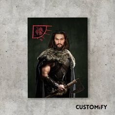 Clever Gift, Custom Portraits, Custom Artwork, Best Sellers, Vikings, Gift Ideas, Canvas, High Quality, Movie Posters