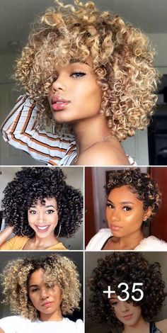 Check these short curly hairstyles and tips for girls with curls! In case your curls are out of control and you can’t tame the wild tresses. Short Curly Afro, Short Curly Hairstyles For Women, Short Natural Curly Hair, Short Curly Hairstyles, Curly Hair Photos, Short Curly Haircuts, Short Curls, Haircuts For Curly Hair, Short Wavy Hair