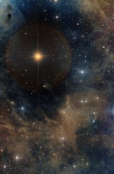 an image of a star in the sky