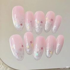 Pink Glitter Nails, Beauty Nails Design, Pink Glitter, Almond Nails, Fake Nails, Glitter Nails, Beauty Nails, Stylish Nails