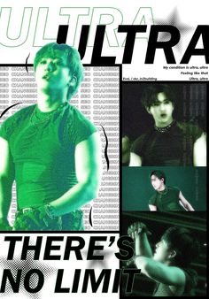 there's no limit cover art for the album ultratrap, featuring images of young men in black and green