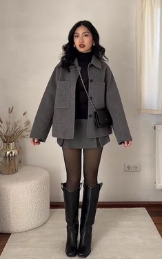 Big Coat Outfit, Europe Outfits, Outfit Chic, London Outfit, Uni Outfits, Autumn Outfit, Outfit Inspo Fall