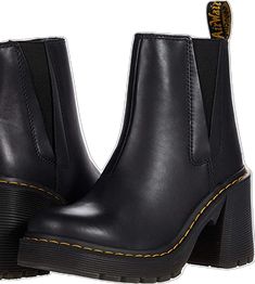 Modern Black Heeled Boots With Stacked Heel, Modern Black Boots With Block Heel, Modern Black Heeled Boots For Fall, Edgy Black Heels With Lug Sole, Modern Black Ankle-high Heeled Boots, Black High Heel Boots With Leather Footbed, Fitted Black Boots With Lug Sole, Black Heeled Boots With Lug Sole, Modern Black Boots Medium Width