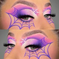 #makeup#halloween#halloweenmakeup#makeupinsp#halloweencostumes#spookyseason#spookymakeup#halloweeneyeshadow#eyeshadow#makeuplooks#uniquemakeup#fullfaceglam#glam#scary#scarymakeup#halloweenideas#lipstick #eyeliner#eyelashes#contacts#girl#beauty#makeuptutorial#clown#vampire#eyelinerwing#eyebrows#glitter Spooky Eyeshadow Looks, Spooky Season Makeup Looks, Purple Halloween Makeup Ideas, Horror Inspired Makeup, Halloween Makeup Inspiration Easy, Fun Halloween Makeup Looks, Halloween Makeup 2024, Purple Halloween Makeup, Spooky Season Makeup