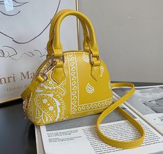 Shape: Casual Tote Handbags Type: Totes Main Material: PU Item Type: Handbags Yellow Pouch Bag For Mobile Phone, Portable Satchel Bag For Spring, Yellow Portable Bag For Daily Use, Portable Handheld Bag For Errands, Portable Satchel For Errands, Yellow Bag With Detachable Handle For Gift, Yellow Shoulder Bag With Detachable Handle As Gift, Trendy Large-capacity Yellow Box Bag, Trendy Large Capacity Yellow Box Bag