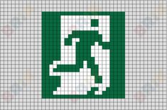 Pixel Art Ideas Exit Pixel Art, Optical Illusion Pixel Art, Exit Sign Pixel Art, Pixel Art Inspo Easy, Pixel Art Sign, 24x24 Pixel Art, Fire Pixel Art, Y2k Pixel Art, Grunge Pixel Art