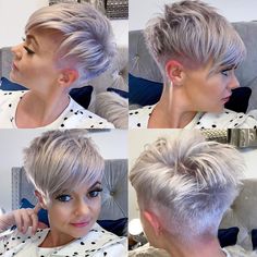 Pixie Haircut Color, Girls Short Haircuts, Short Choppy Hair