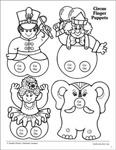 the circus clowns and their friends worksheet for children to learn how to read