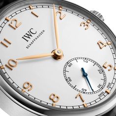 IWC Watch Portugieser Mens IW358303. This timeless Portugieser Automatic watch from IWC Schaffhausen underpins the strong values upheld at the Swiss company’s house of manufacture. A classic silver plated dial keeps timekeeping restrained to a simplified and straightforward format. The details on the dial stand out from their velvety silver backdrop since each one is crafted from 18ct rose gold. This men’s Portugieser Automatic watch features a 30 meter water resistant case crafted from stainless steel. The finely curved lugs which introduce the wrist to a classic black leather band are perfectly sculpted to compliment the flowing shape of the watch’s design. At the top of the dial the famous IWC lettering can be found, symbolising authenticity and quality craftsmanship. The south of the d Gold Applique, Black Alligator, Common Thread, Breitling Navitimer, Rolex Day Date, Rolex Gmt, Rolex Daytona