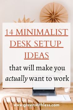 Want to be able to focus easily and have a productive day? Click on the pin to discover these 14 brilliant minimalist desk setup ideas that will make you actually want to work! You'll find awesome minimalist desk ideas, minimalist desk decor ideas, minimalist desk organization ideas, and more. Minimalist Office Desk Organization, Women Desk Setup, Home Desk Setup Ideas, Beautiful Desk Setup, Small Work Desk Ideas, Minimalist Desk Accessories, Home Desk Organization Ideas, Cute Work From Home Desk Setup, Standing Desk Organization Ideas