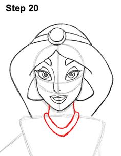 the step - by - step instructions for how to draw an avatar from disney's princess