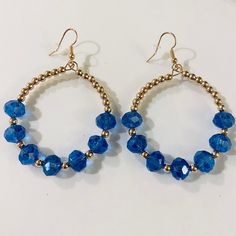 Blue Glass And Gold Bead Hoop Earrings We Can Bundle Any Items! Please Check Out All Of My Items To Make Sure You See Everything. Message M To Bundle. I Will Apply A Discount For You! I Will Also Combine Shipping Charges. Let Me Know If I Can Help You! I May Have More Than 1 Of Each Item Listed. Just Ask! Silver, Cheetah, Snakeskin, Rose Gold, Stainless Steel, Unique, Sapphire, Diamond, Bridal, Vintage, Retro, Boho, Bracelet, Teardrop, Natural, Stamped, Shiny, Cz, Dangle, Drop, Casual, Gold, Mic Bead Hoop Earrings, Baublebar Earrings, Dinosaur Earrings, Round Dangle Earrings, Teal Earrings, Loop Earrings, Beaded Drop Earrings, Boho Bracelet, Beaded Jewelry Patterns