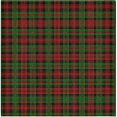 a green and red plaid fabric