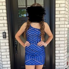 Worn Once For Homecoming 2022. No Alterations. Looks Brand New Formal Blue Sequined Mini Dress, Formal Blue Mini Dress With Sequins, Blue Formal Mini Dress With Sequins, Blue Mini Dress For Homecoming Party Season, Homecoming 2022, Dresses Royal Blue, Jovani Dresses, Dresses Royal, Royal Blue Dresses