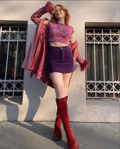 Credits to @maracalli on instagram Sophie Seddon, July 16, Fancy Outfits, Aesthetic Fashion, Gorgeous Dresses, Fashion Ideas, Over Knee Boot, Casual Looks, Leather Skirt