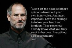 steve jobs quote with black background