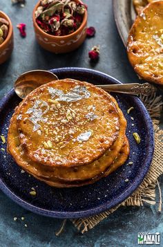 Diwali Recipes, Fried Dessert, Flavored Pancakes, Indian Cookbook, Potluck Ideas, Burfi Recipe