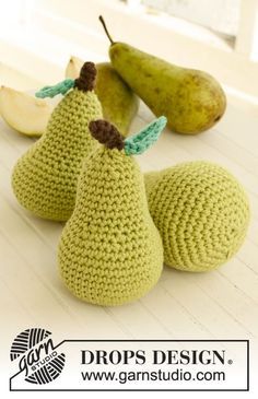 Paris Patterns, Crochet Kitchen, Fruit Pattern, Amigurumi Free Pattern, Drops Design