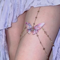 Enhance your style with the Garden of Eden Butterfly Thigh Chain. This unique accessory adds a beautiful touch to any outfit. Expertly crafted, it is the perfect addition to your collection. Elevate your look with this stunning piece. 🦋More Grape JiangNan Product👈 Product DetailMaterial: CopperingElastic Strap (Perimeter): 46~54cmTech: HandmadeStyle: ChicOccasion: Bar/Party/Weekend Casual/Going Out Product Note: 1. All pictures are taken in real-life scenarios, and color variations may exist u Butterfly Thigh Chain, Garden Of Eden Outfit, Handmade Body Chain For Festivals, Delicate Chain Body Chain For Festivals, Handmade Gold Waist Chain, Summer Body Chain With Adjustable Chain As A Gift, Adjustable Body Chain As Summer Gift, Trendy Body Chain For Gift, Thigh Chain Jewelry