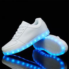 Category:Sneakers; Upper Materials:PU; Lining Materials:Tulle; Embellishment:Strappy,Luminous; Season:Winter,Fall,Spring; Gender:Girls',Boys; Activity:Running,Outdoor Exercise,Leisure Sports,Outdoor,Walking; Toe Shape:Closed Toe,Round Toe; Style:Daily,Luminous Fiber Optic Shoes,USB Charging,LED Shoes,Halloween,Sports  Outdoors; Heel Height(inch):Flat; Outsole Materials:Rubber; Occasion:Christmas Gifts,Halloween,Festival,Birthday,New Year,Christmas,Party; Age Group:Big Kids(7years ),Little Kids(4 Led Shoes Sneakers, Dance Shoes Hip Hop, Led Sneakers, Light Up Sneakers, Led Shoes, Shoe Ideas, Mens Trail Running Shoes, Shoes Silver, Light Up Shoes