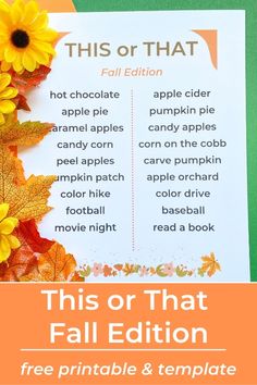 this or that fall printable is perfect for kids to use in their homes and classroom