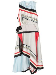 3.1 Phillip Lim Liberty Cascade Silk Twill Dress | White | FARFETCH Multicolor Silk A-line Midi Dress, Multicolor Sleeveless Silk Midi Dress, Sleeveless Multicolor Silk Midi Dress, Multicolor Silk Sleeveless Midi Dress, Elegant Dress With Asymmetrical Hem In Multicolor, Elegant Multicolor Dress With Asymmetrical Hem, Silk Handkerchief Hem Summer Dress, Silk Summer Dress With Handkerchief Hem, Summer Silk Dress With Handkerchief Hem