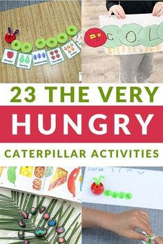 the very hungry caterpillar activities are great for toddlers to learn and play